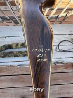 Vintage 1962 Bear Kodiak Magnum Recurve Archery Bow AMO 52 45# Right Handed