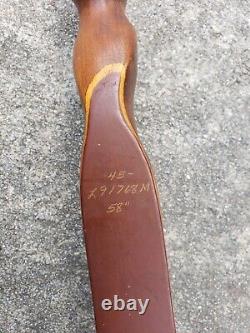 Vintage 1966/68'SHAKESPEARE WONDERBOW NECEDAH Model X 26 Recurve 45#