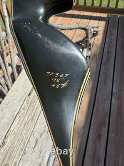Vintage 1967 Bear Super Magnum 48 Recurve Archery Bow AMO 48 48# Left Handed