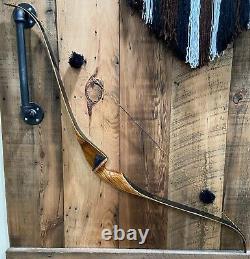 Vintage 1970 Shakespeare Super Necedah X30 Recurve Bow Zebra Wood 50# 54