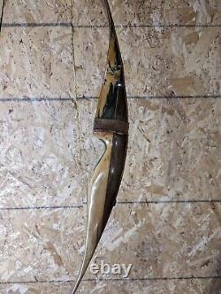 Vintage 1975 Bear Grizzly Glass Powered Recurve Bow 45# 58 LH GREEN & BROWN