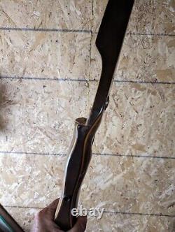 Vintage 1975 Bear Grizzly Glass Powered Recurve Bow 45# 58 LH GREEN & BROWN