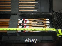 Vintage 23 Port Cedar Shafts 12 with NEW Broadheads 11 with target tips and blu