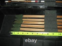 Vintage 23 Port Cedar Shafts 12 with NEW Broadheads 11 with target tips and blu