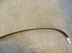 Vintage 58 40x# Rh Fred Bear Grizzly Silver Medallion Recurve Bow Grayling Mich