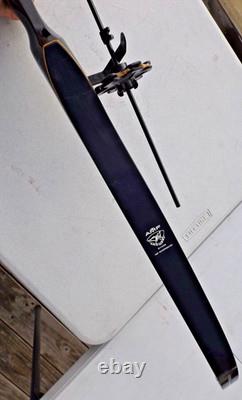 Vintage AMF Wing Wood Recurve Bow 62 & 70 lbs SLV-1700 Vantage Pro Slim Line