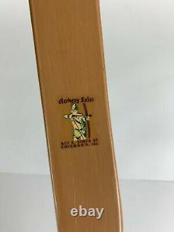 Vintage Archery Sales Recurve Bow Chicago Ill 55# 62 C1699 LH