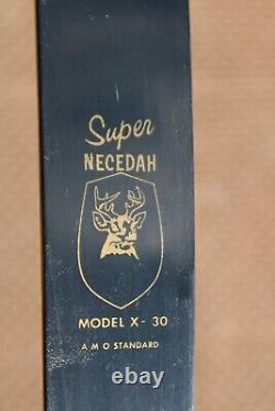 Vintage Archery Shakespeare Super Necedah X-30 Rh Recurve Bow 45# 54 411984s