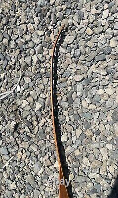 Vintage BEAR ALASKAN Recurve Bow Early 196os Black & Orange 62