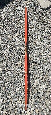 Vintage BEAR ALASKAN Recurve Bow Early 196os Black & Orange 62