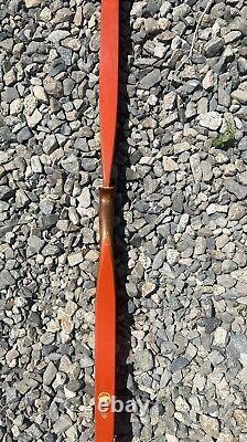 Vintage BEAR ALASKAN Recurve Bow Early 196os Black & Orange 62