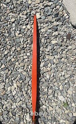 Vintage BEAR ALASKAN Recurve Bow Early 196os Black & Orange 62