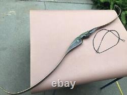 Vintage BEAR ARCHERY GRIZZLY RECURVE BOW Glass Powered AMO-58 45 x # with Coin