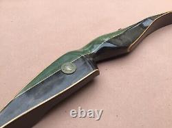 Vintage BEAR ARCHERY GRIZZLY RECURVE BOW Glass Powered AMO-58 45 x # with Coin