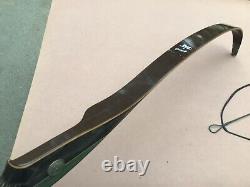 Vintage BEAR ARCHERY GRIZZLY RECURVE BOW Glass Powered AMO-58 45 x # with Coin