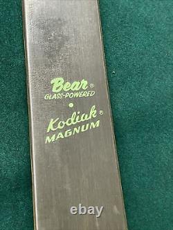 Vintage BEAR Kodiak Magnum 50# Recurve Hunting Bow #KU20358 AMO-52