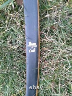 Vintage Bear Archery 1950's Cub Recurve Reflex Bow RH LH 51 # 62