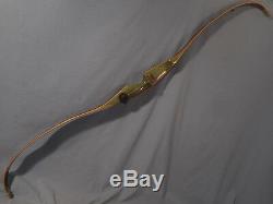 Vintage Bear Archery 1973-1977 Grizzly Recurve Bow Green Wood Laminated