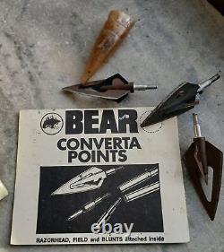 Vintage Bear Archery 76er, Take-Down Bow, Cream & Salmon Color