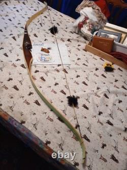 Vintage Bear Archery Alaskan recurve 50# 1970 minty glass