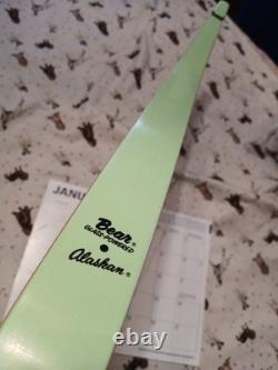 Vintage Bear Archery Alaskan recurve 50# 1970 minty glass