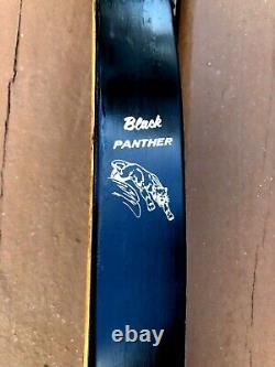 Vintage Bear Archery Black Panther Recurve Hunting Bow Rh Amo 56 45-50# Draw