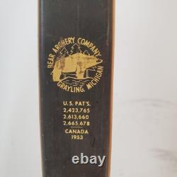 Vintage Bear Archery Cub Recurve Bow 62 41# RH Glass Powered Grayling MI