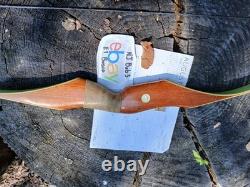Vintage Bear Archery Dogleg Grizzly recurve 50# 1963 minty glass