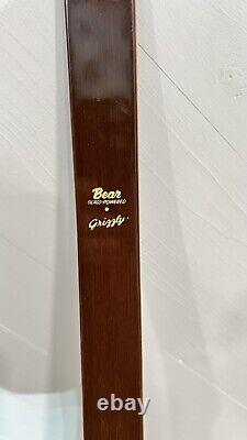 Vintage Bear Archery Grizzly Recurve Bow Draw Glass Powered 5p5609