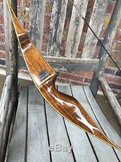 Vintage Bear Archery Grizzly Recurve Bow, Grayling Mich. Free Bow Sock, 50lb USA