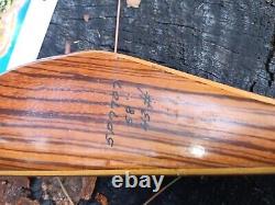 Vintage Bear Archery Grizzly recurve 1965 43# Zebrawood