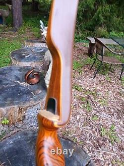 Vintage Bear Archery Grizzly recurve 1965 43# Zebrawood