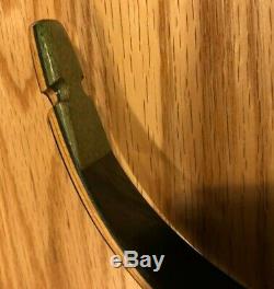 Vintage Bear Archery Kodiak Magnum Glass Powered Recurve Bow Green 52 45#