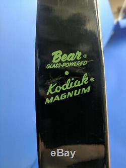 Vintage Bear Archery Kodiak Magnum Recurve Bow 52 inch Right Hand 60# Draw