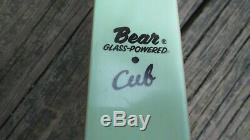 Vintage Bear Glass Powered Cub Recurve Bow 39 # RH