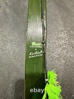 Vintage Bear Glass Powered Kodiak Magnum Recurve Bow 50# AMO 52 KU24992