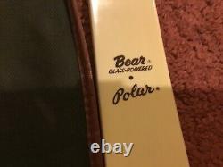 Vintage Bear Glass Powered Polar Recurve Bow 35# 66
