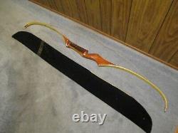 Vintage Bear Glass Powered Polar Recurve Bow 35# 66 with Tamerlane Case sight