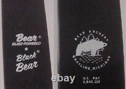 Vintage Bear Grayling BLACK BEAR Glass Powered Recurve Bow AMO-60 45#