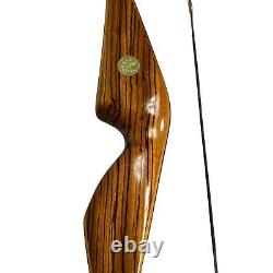 Vintage Bear Grizzly Glass Powered Recurve Bow 58'' Archery 53# VTG