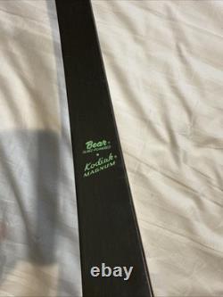 Vintage Bear Kodiak Magnum Glass Powered Recurve Bow 52 53# MINTY