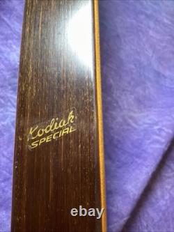 Vintage Bear Kodiak Recurve 1955 Bow Standing Bear 68. 42# Amazing Bow