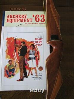 Vintage Bear Kodiak recurve bow 1966 Left hand 45# -pristine