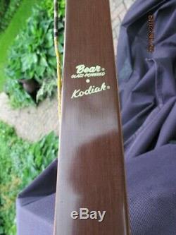 Vintage Bear Kodiak recurve bow 1966 Left hand 45# -pristine