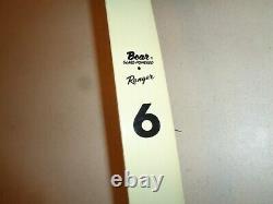 Vintage Bear RANGER #6 Recurve Bow RG02995 AMO-62, approx. 35#, RH