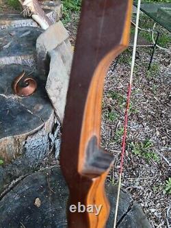 Vintage Ben Pearson Archery Deerslayer recurve XX50# Zebrawood