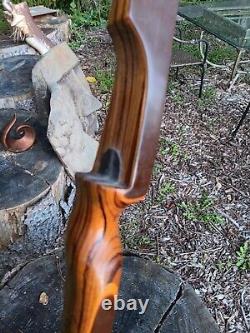 Vintage Ben Pearson Archery Deerslayer recurve XX50# Zebrawood