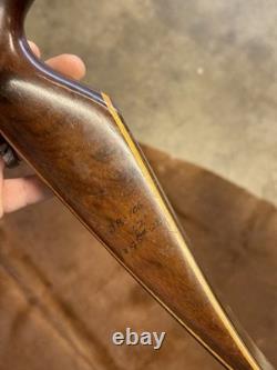 Vintage Ben Pearson Cougar 7050 Recurve Bow 107431-370 AMO 62 45 #28 U. S. A
