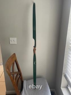 Vintage Ben Pearson Hunter 709 Green Recurve Bow 58 x50#-28 LH Draw