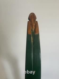 Vintage Ben Pearson Hunter 709 Green Recurve Bow 58 x50#-28 LH Draw
